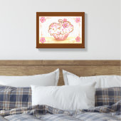 Cupcake Canvas Kunstprint Afdruk (Insitu (Slaapkamer))