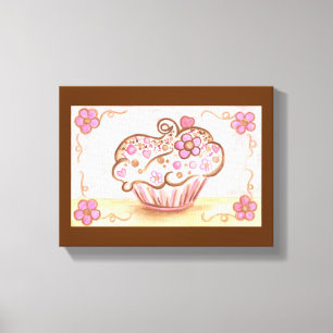 Cupcake Canvas Kunstprint Afdruk