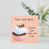 Cupcake Card Invitation Party (Debout devant)
