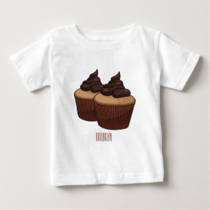 Cupcake cartoon illustratie