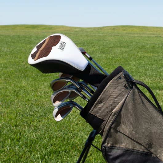 Cupcake cartoon illustratie golfheadcover (Insitu)