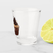 Cupcake cartoon illustratie shot glas (Rechts)