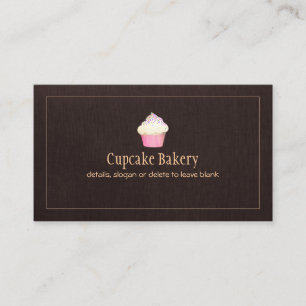 Cupcake Catering Bakery Pastry Chef Visitekaartje