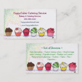 Cupcake Catering Visitekaartje (Voorkant / Achterkant)