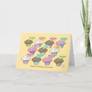 Cupcake Choir op Maize Verjaardag Kaart