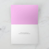 Cupcake Choir op roze verjaardag Kaart (Binnen)