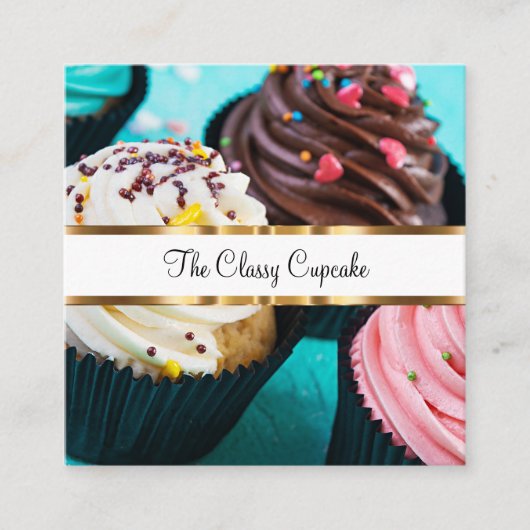 Cupcake Classy Services de restauration Cartes de  (Devant)
