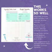 Cupcake Cookie Bakery Order Form Notitieblok