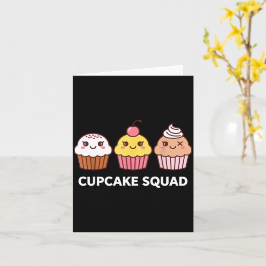 Cupcake Costume For Men Women Girl Baking Cupcake Kaart (Gele Bloem)