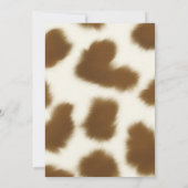 Cupcake cowboy baby douche uitnodiging (Achterkant)