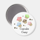 Cupcake Crazy Magneet (Voorkant / Achterkant)