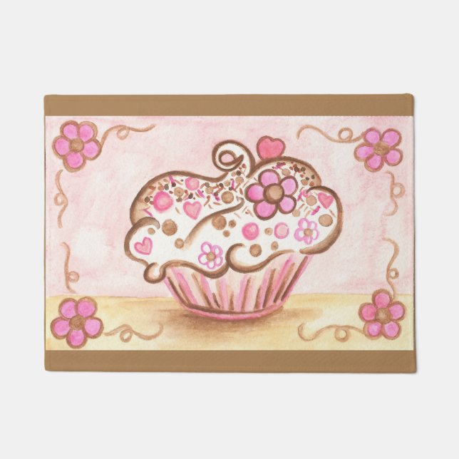 Cupcake Cuisine Boulangerie Porte tapis Cadeau (Devant)