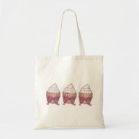 Cupcake Cupcake Rose Frosted Cupcake Dessert Sac f