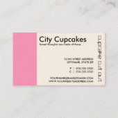 cupcake cut out punkkaart klantenkaartje (Achterkant)