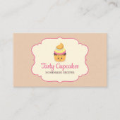Cupcake Cute Baker desserts sweets Visitekaartje (Voorkant)