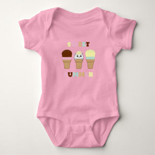Cupcake Cute Sweet Summer Cat Romper