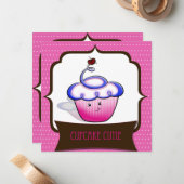 Cupcake Cutie Cartes pour notes (Devant/Arrière en situation)