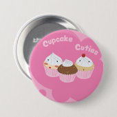 Cupcake Cuties! Ronde Button 7,6 Cm (Voorkant /achterkant)