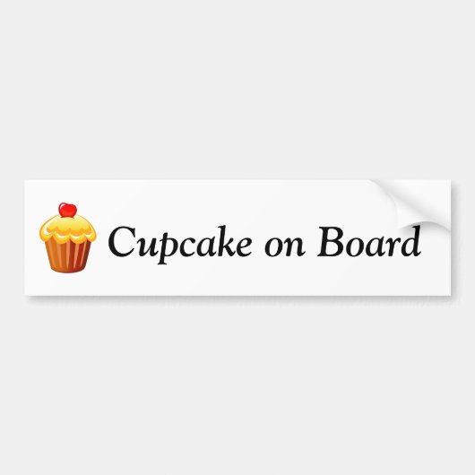 Cupcake Dag 15 december Bumpersticker (Voorkant)