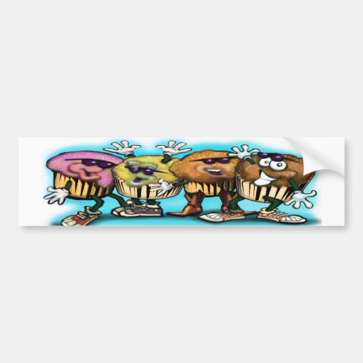 CupCake Dance Bumpersticker (Voorkant)
