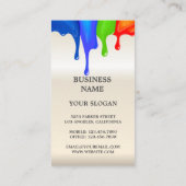 cupcake de couleur arc-en-ciel, chef Carte de visi (Dos)