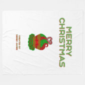 Cupcake de Noël Grosse couverture en polaire (Devant (Horizontal))