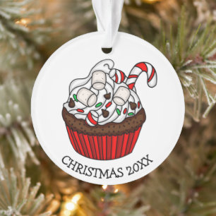 Cupcake de Noël personnalisé