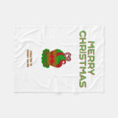 Cupcake de Noël petite couverture en polaire (Devant (Horizontal))