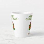 Cupcake de Noël Petite Mug latte (Devant)