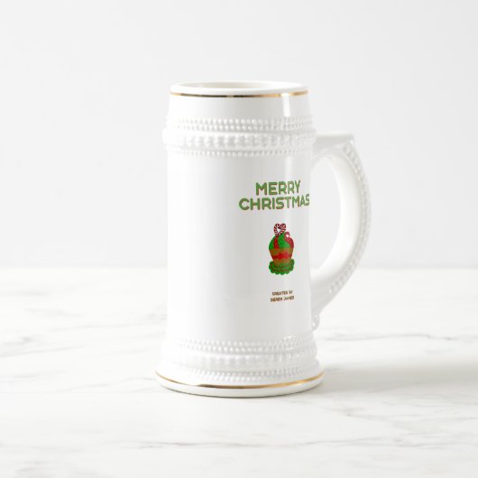 Cupcake de Noël Stein Mug (Devant droit)