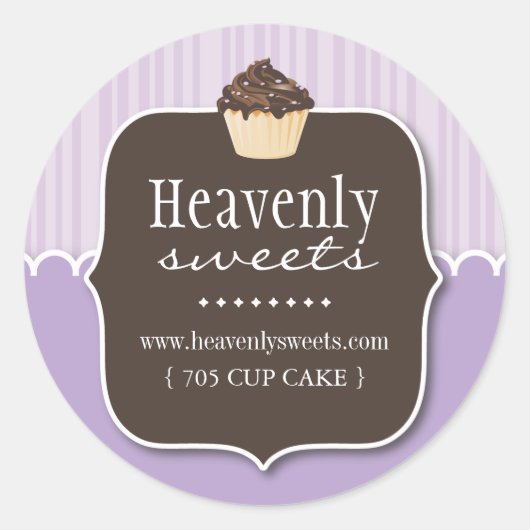 Cupcake décoratif | Stickers Chef pâtissier (Devant)
