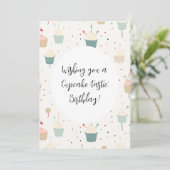 Cupcake Delight Verjaardag Kaart (Staand voorkant)