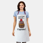 Cupcake denk ik alleen maar aan de cupcake schort (Gedragen)