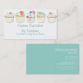 Cupcake Dessert Baking Bakery Business Identity Visitekaartje (Voorkant / Achterkant)