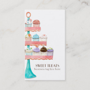 Cupcake Dessert Baking Bakery Business Package Visitekaartje