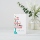Cupcake Dessert Baking Bakery Business Package Visitekaartje (Staand voorkant)