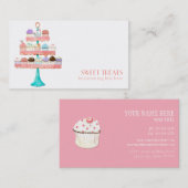 Cupcake Dessert Baking Bakery Business Package Visitekaartje (Voorkant / Achterkant)