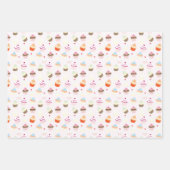 Cupcake Dessert Baking Theme Inpakpapier Vel (Voorkant 2)
