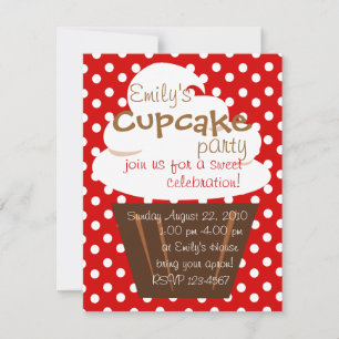 Cupcake die mooi omhoog gaat kaart