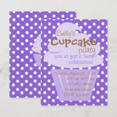 Cupcake die mooi omhoog gaat kaart (Voorkant / Achterkant)