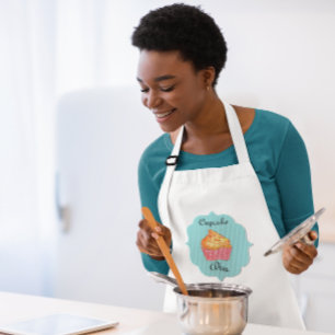 Cupcake Diva Blue Custom Schort