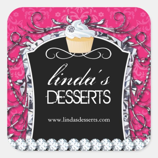 Cupcake Diva - Stickers Emballage (Devant)
