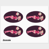 Cupcake Doll Ovale Sticker (Vel)