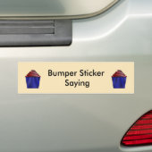 Cupcake door Kenneth Yoncich Bumpersticker (Op auto)