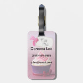 Cupcake - Eat me Bagagelabel (Achterkant verticaal)