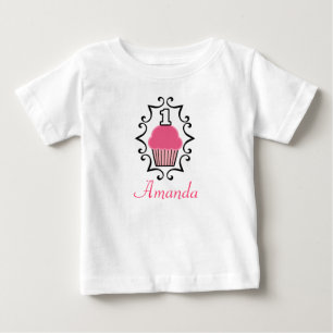  Cupcake Eerste verjaardag shirt één jaar