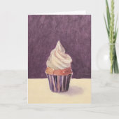 Cupcake En Carte Violette (Devant)