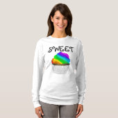 CUPCAKE EN COURBE, T-Shirts LES FEMMES (Devant entier)
