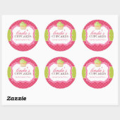 Cupcake en Dessert - Verpakking Stickers (Vel)