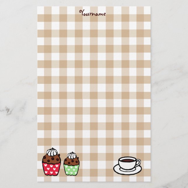 Cupcake en Gingham (Voorkant)